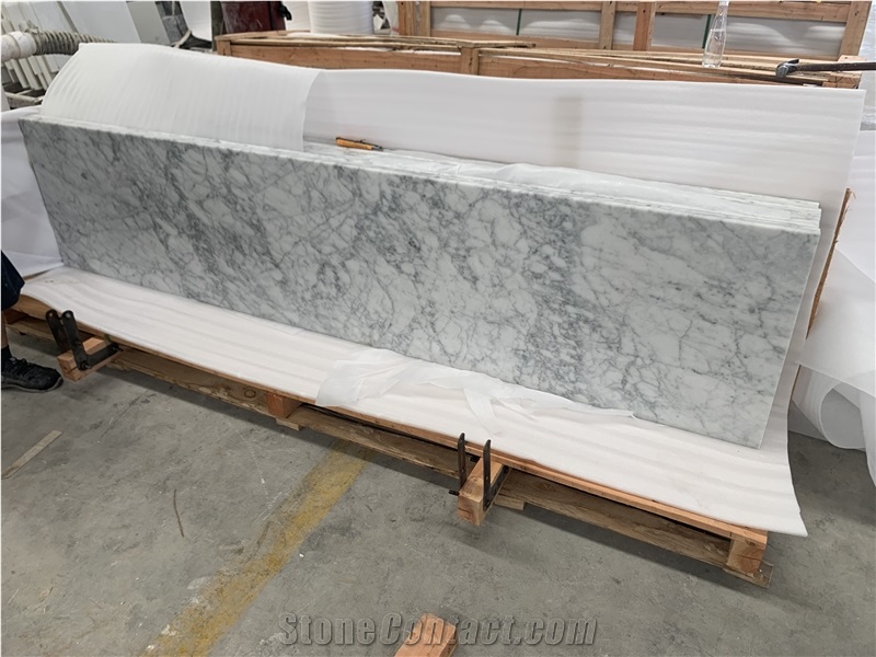Bianco Carrara White Marble Vanity Top