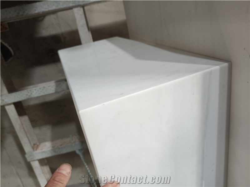 Dolomite White Marble Stone Bath Countertop
