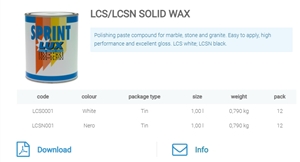 LCS/LCSN Solid Wax Polishing Paste For Marble, Granite