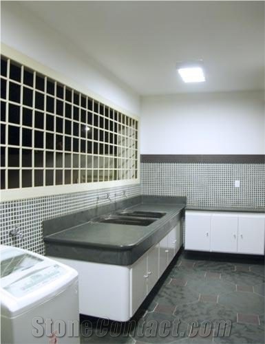 Matacao Diamond Grey Slate Bathroom Countertops