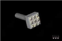 Cylindrical Shank, Square Bush Hammers, Pneumatic Hammering