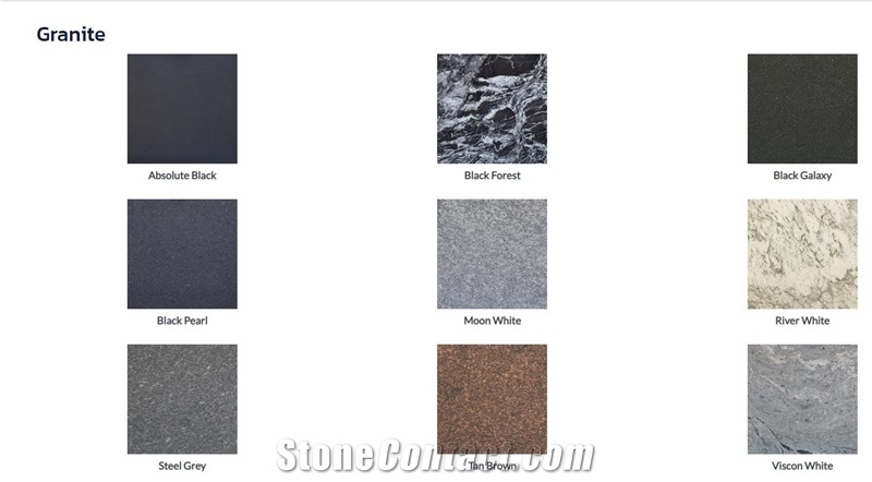 India Granite Slabs, Tiles