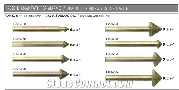 Diamond Grinding- Diamond Carving- Engraving Bits For Marble