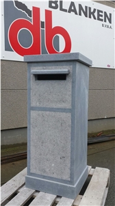 Belgian Blue Stone Mail Box