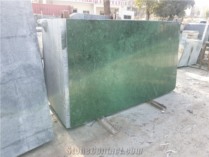 Emerald Green Marble Slab from India - StoneContact.com