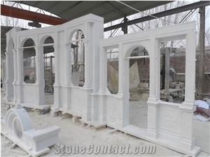 Church Decorations White Marble Wall Relief
