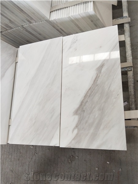 Factory Good Price Greece Volakas White Marble Tiles