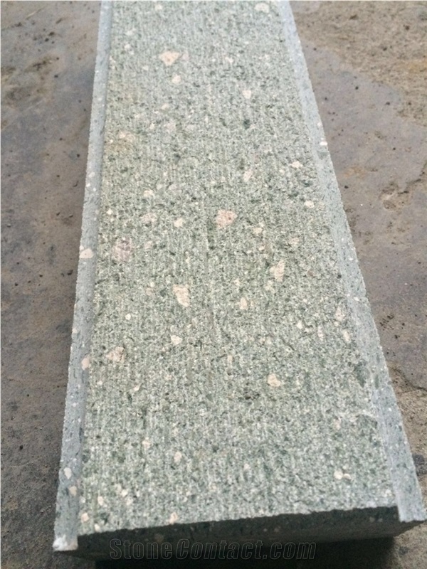 Green Granite Stair Step Stone Price For Outside Floor Tile