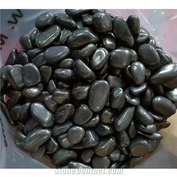 High Polished Mixed Color  Pebble River Stone For Garden