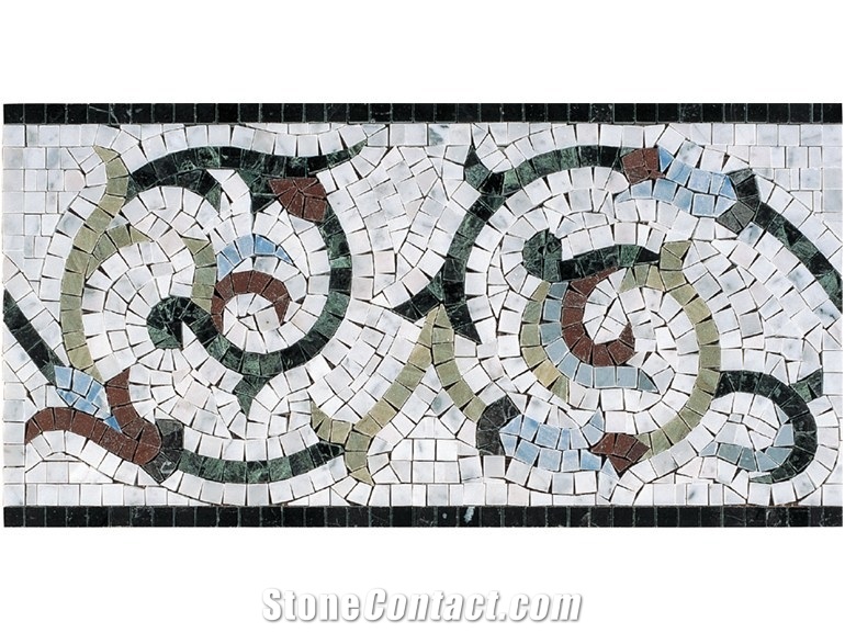 Home Decoration Pebble Stone Mosaic Tile With Word