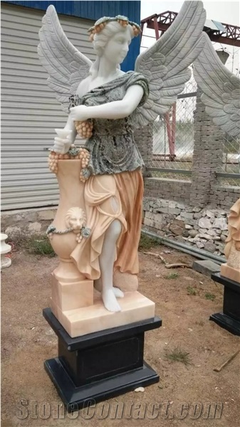 Outdoor Life Size Garden Marble Lady Girl Statue Sculpture
