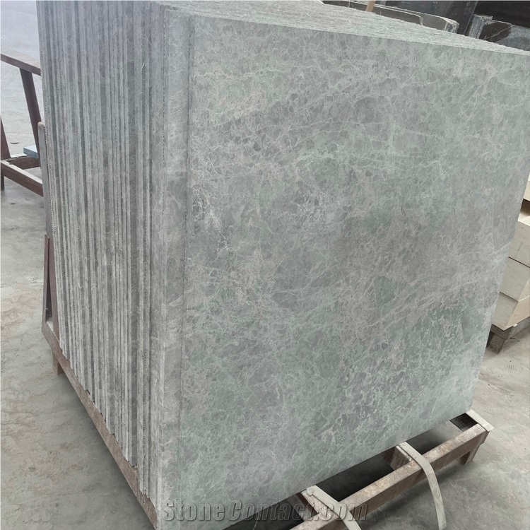 Polished High Quality Light Gray Marble Floor Tiles