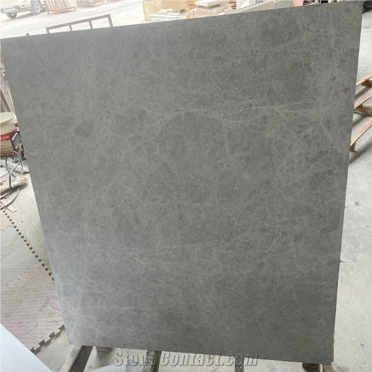Polished High Quality Light Gray Marble Floor Tiles