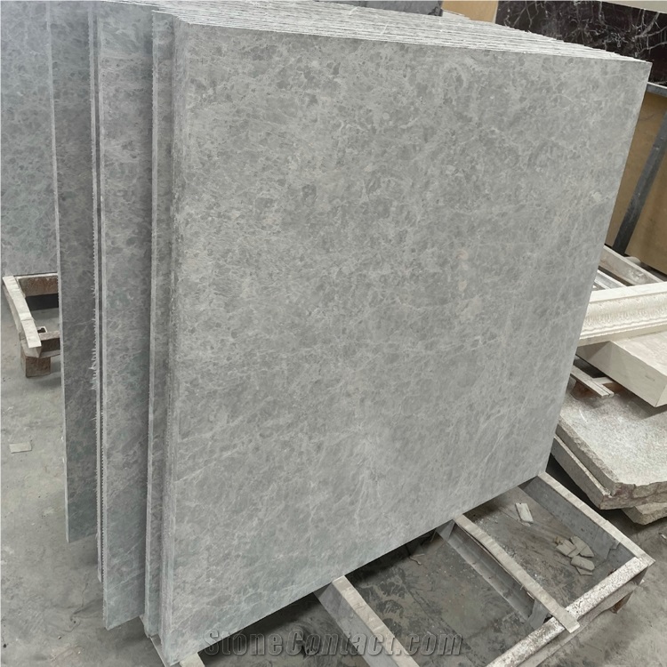 Polished High Quality Light Gray Marble Floor Tiles