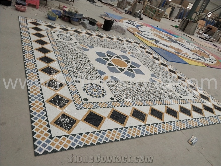 Square Cheap Marble Mosaic Floor Medallion From China