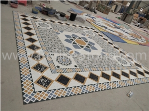 Square Cheap Marble Mosaic Floor Medallion From China