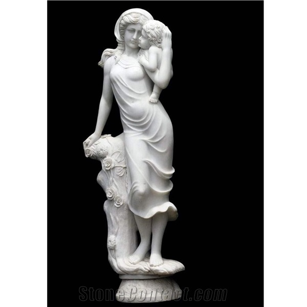 White Marble Life Size Female Statue Greek Figure Sculpture