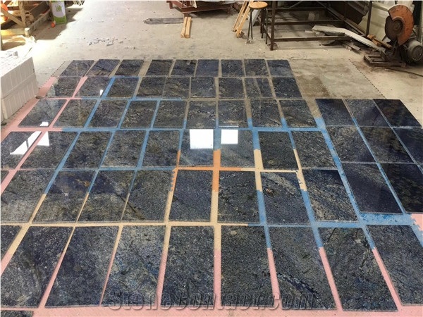 Azul Bahia Granite Imported Stone Lobby Floor Tiles