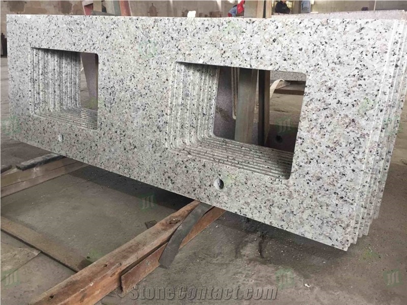 Chinese Bala White Granite Custom Prefab Kitchen Countertop
