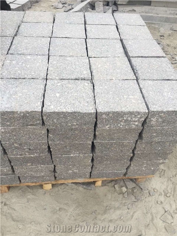 Grey Granite Small Cubes For Outdoor Paving And Landscaping