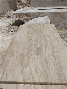 Olivillo Travertine Blocks, Travertino Olivo Raw Blocks