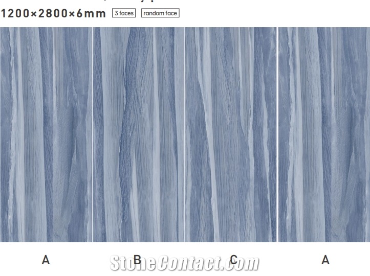 Azul Macaubas Quartzite Look Sintered Stone Wall Panel Slab