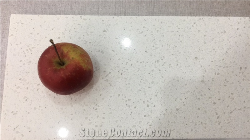 White Quartz Slabs With Big Grains Slabs For Countertops