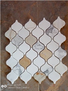 Classical Kitchen Backsplash Lantern Mosaic Pattern Tiles