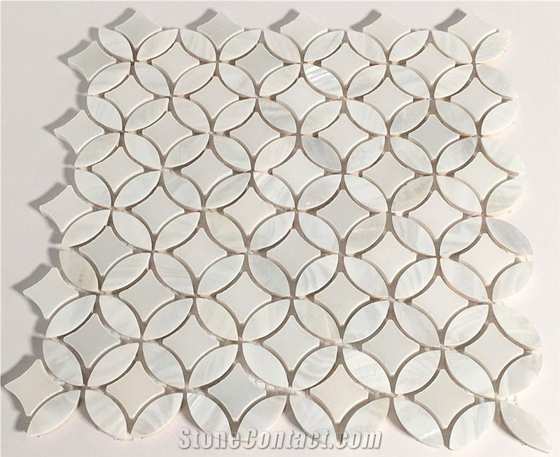 Factory Price Pearl Shell And Marble Mosaic Tiles
