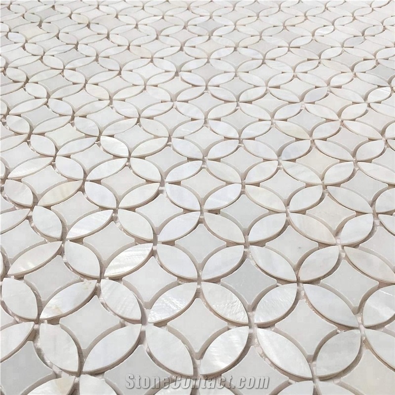 Factory Price Pearl Shell And Marble Mosaic Tiles