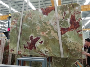 Green Wall Background Multicolor Ancient Onyx Wall Tile