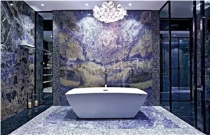 Inka Blue Sodalite Granite,Royal Blue Azul Sodalite Slab