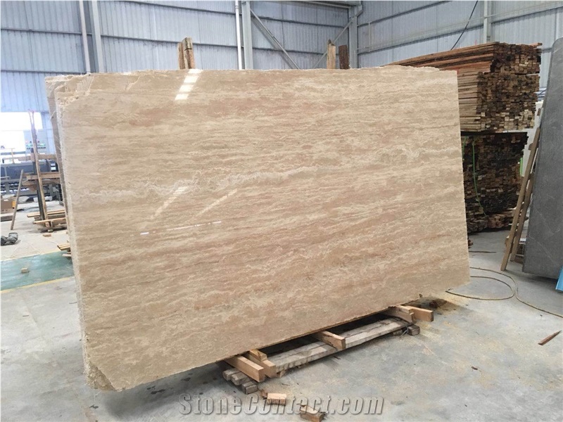 Italy Beige Oniciato Bianco Travertine Slabs And Tiles
