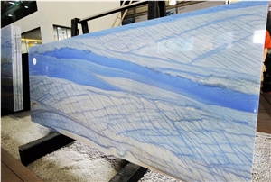 Luxury Blue Sky Quartzite Azul Tropical Macaubas Slabs