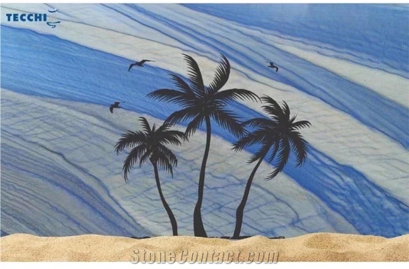Luxury Blue Sky Quartzite Azul Tropical Macaubas Slabs