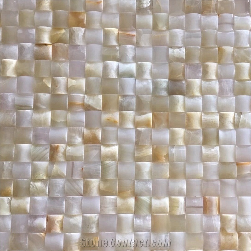 Polished Onyx Chipped Mosaic Design Pattern 3D Mosaic