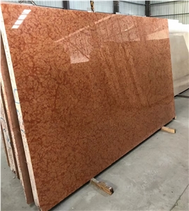 Polished Red Rosa Verona Marble Rosso Bellissimo Slab & Tile