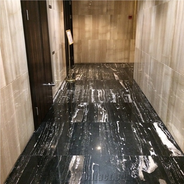 Polished Silver White Dragon Marble Flooring Tiles