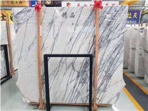 Turkey White Laylak Milas Lilac Marble Slabs Tiles