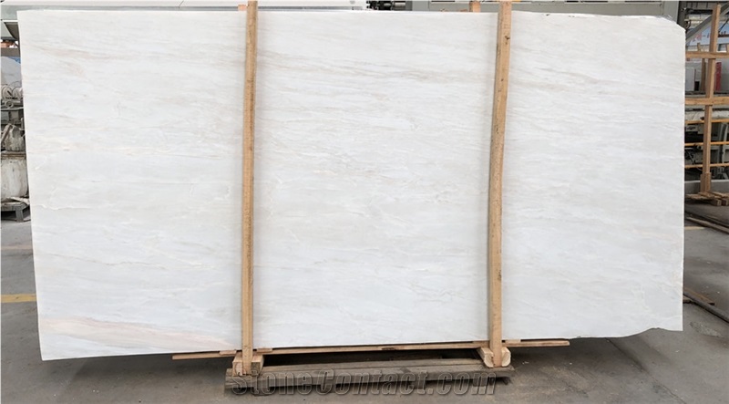 African Statuario White Marble Polished Slab