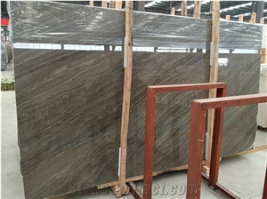 Brown Kylin Wood Marble Slabs