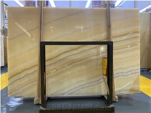 Mexico Peach Jade Yellow Onyx Slab