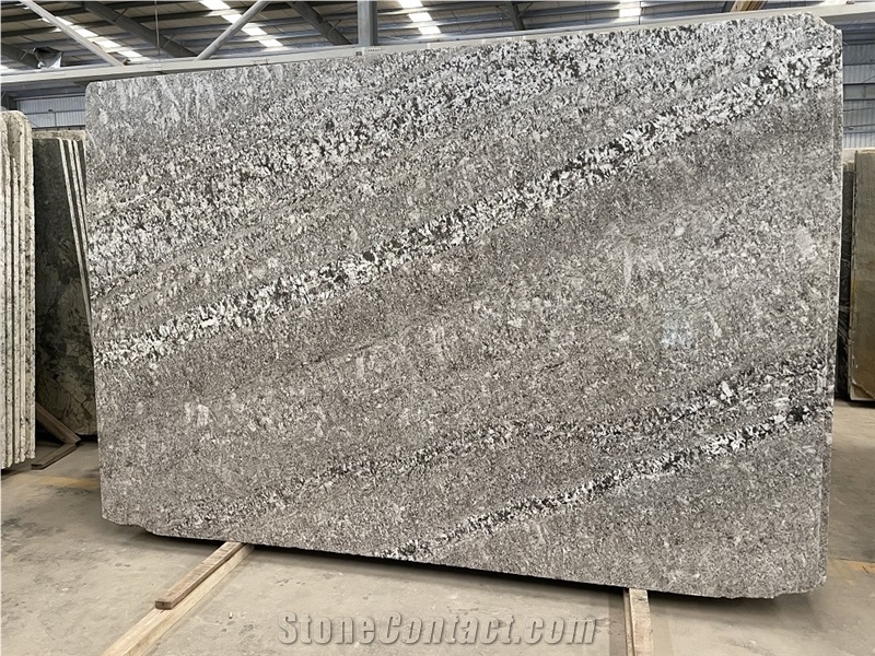 Crystal White Antic Bianco Granite Slabs For Countertop