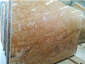 Imperial Gold Granite Polished Slab Tiles