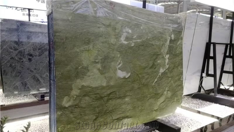 Natural Lime  Green  Marble Slabs