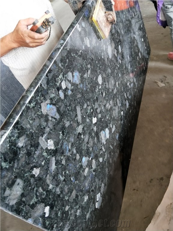 Volga Blue Ukraine Diamond Granite Polished Countertop