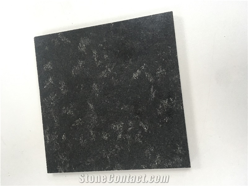 Zimbabwe Nero Black Granite Slab Tile For Kitchen Top