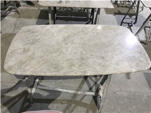 Polished Taj Mahal Nature Quartzite Table Tops