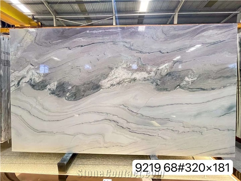 Purple Luxury Stone Quartzite Slab For Background Decoration