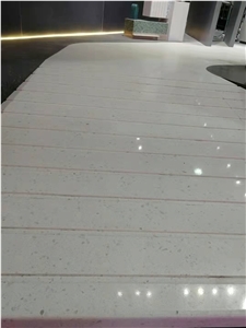China FTK2004 White Terrazzo Polished Floor Tiles